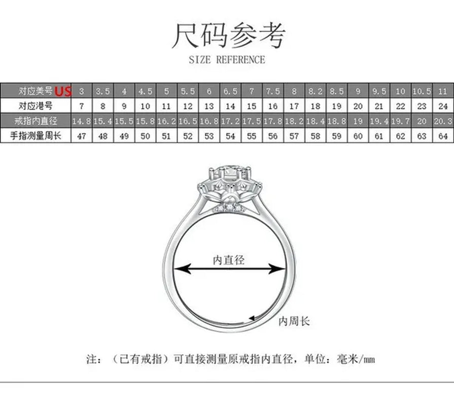 New Fashion Brilliant Round Cut Ruby Moissanite Ring 14K White Gold Plated Anti-tarnish Elegant Engagement Wedding Ring for Lover Precise Size 5-12