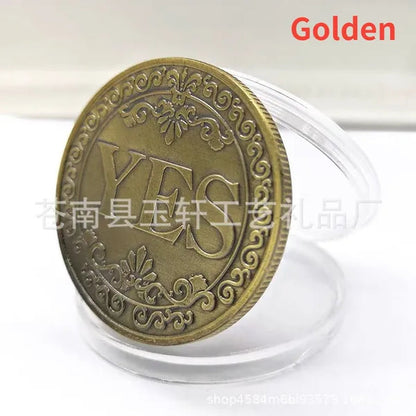 3D Embossed YES NO Decision Lucky Coin Collection Coins