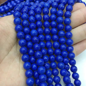 Blue Rock Lapis Lazuli Bead Stone Round 4-12mm Gemstone Loose Spacer DIY Jewelry