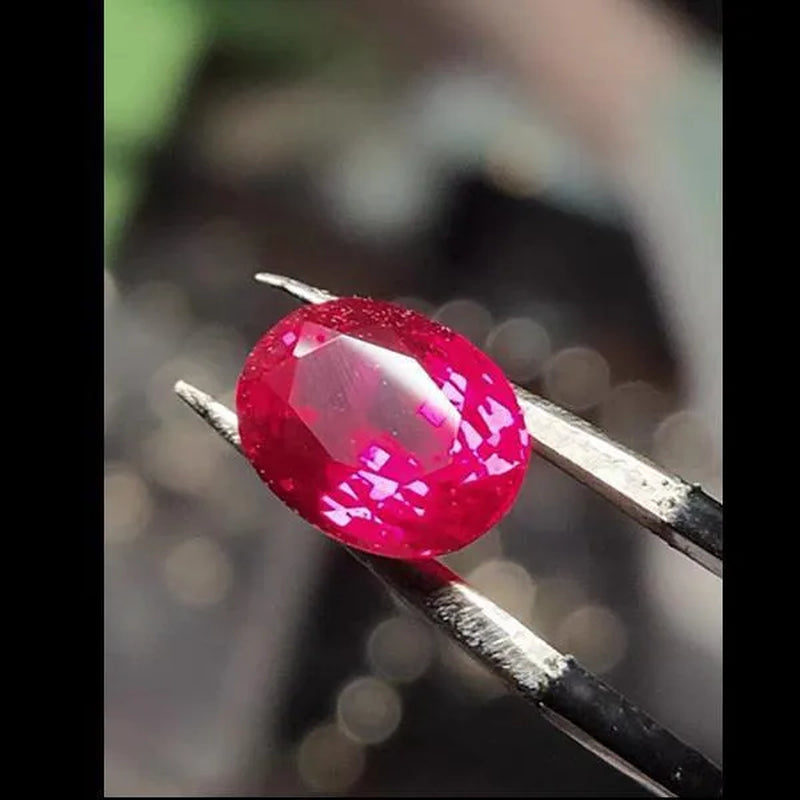 Large Ruby AAAA+ Unheated 20.50 Cts Natural Mined 13×18mm Sri-Lanka Garnet Ruby Pigeon Red Oval Cut VVS Loose Gem