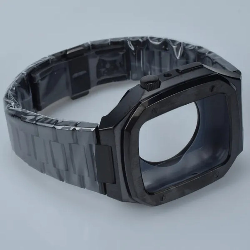 Metal Case for Apple Watch Steel Protective Case Shell Cover Strap with Band Bracelet For Apple Watch Series 9 8 7 6 SE 5 For Iwatch Series 9 8 7 6 44mm 45mm