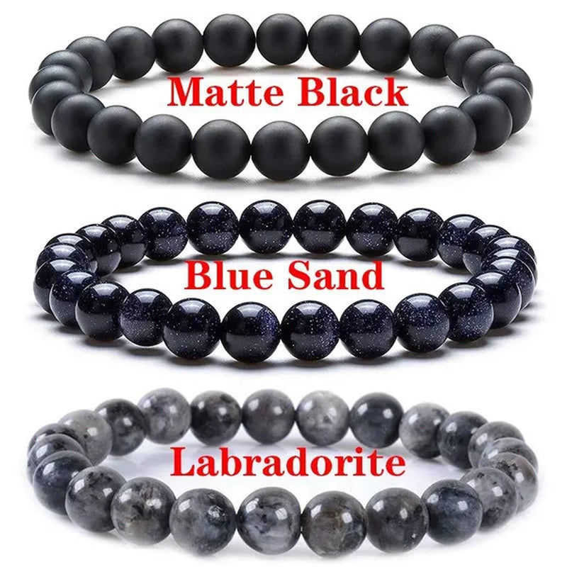 6Mm 8Mm Natural Stone Chakra Beaded Charm Bracelets Tiger Eye Amethyst Lapis Lazuli round Beads Bracelet Women Yoga Jewelry