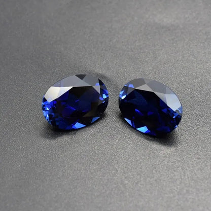 Natural Cutting 3A Blue Tanzania Sapphire Unheated 6x8mm 7x7mm Corundum Spinel Various Shapes Mosaic Jewelry Diy Blue Gem AAA