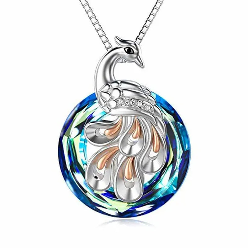 Fashion Phoenix /Snake /Pendant Necklace for Women Sterling Silver Female Jewelry Gifts with Zircon Crystal