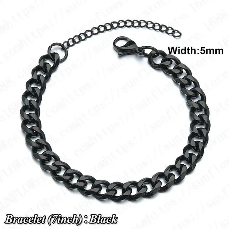 Fashion Men 24K Gold / 925 Silver Plated Solid Stainless Steel Bracelet Iced DIAMOND Link Chain Bracelet 7/8 Inch