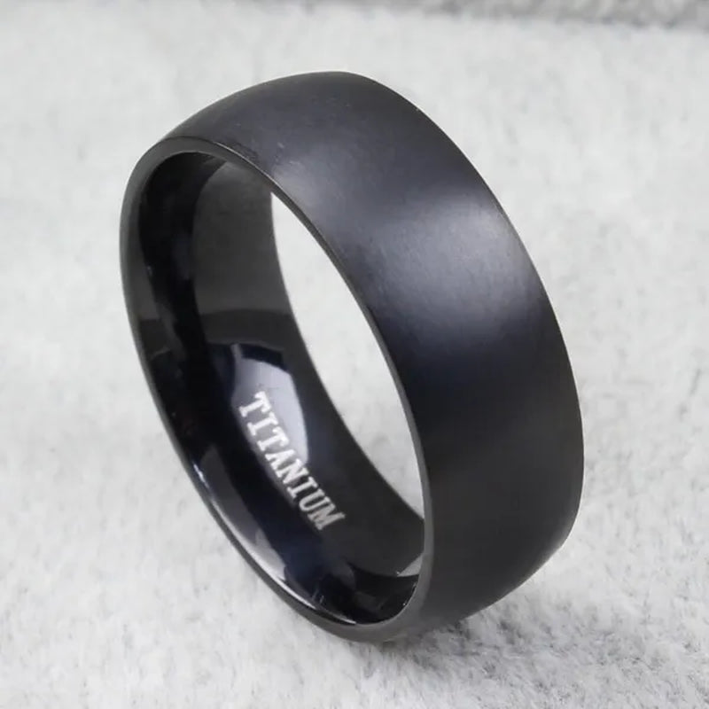 Boutique Noble Retro Men and Women Couples Ring Men Titanium Steel Anniversary Christmas Gift Beach Party Jewelry