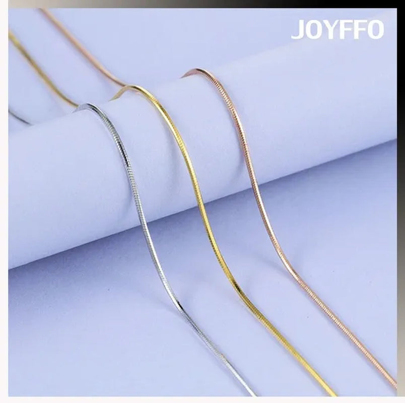 Women's Jewelry 16-inch-30-inch Single-layer Necklace Popular Style Snake Chain Metal Chain Necklace Girl Party Gift