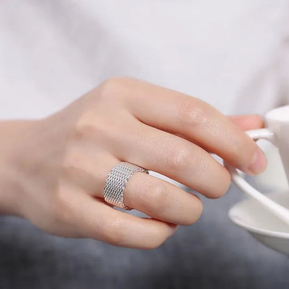 Wholesale Price round Silver Rings 925 Sterling Silver Rings Size 6 7 8 9 for Women Men Jewelry Best Gift Wholesale