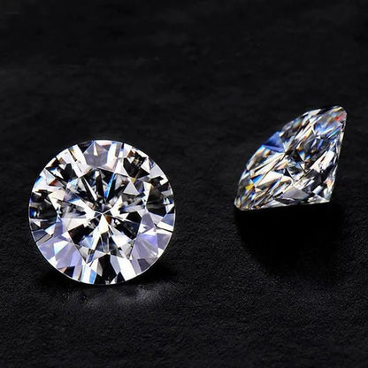 Round Brilliant Cut 1.0Ct Carat 6.5Mm E F Color Moissanites Loose Stone Ring Jewelry Bracelet Material High Quality