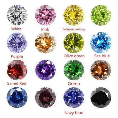 Round Brilliant Cut 5.0mm To 12.0mm D Color Moissanites Loose Stone Diamond Ring Jewelry Bracelet Material High Quality