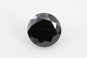 0.5Ct 5Mm round Brilliant Cut Black Moissanite Loose Stone VVS1 Excellent Cut Jewelry Making Stone