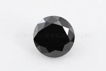 0.5Ct 5Mm round Brilliant Cut Black Moissanite Loose Stone VVS1 Excellent Cut Jewelry Making Stone