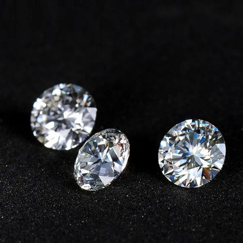 Round brilliant diamond-cut Moissanite bulk jewelry