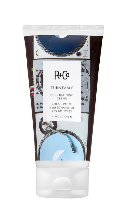 Turntable Curl Defining Cream | Lightweight Moisturizer for Defined + Shiny Curls | Vegan + Cruelty-Free | 5 Fl Oz