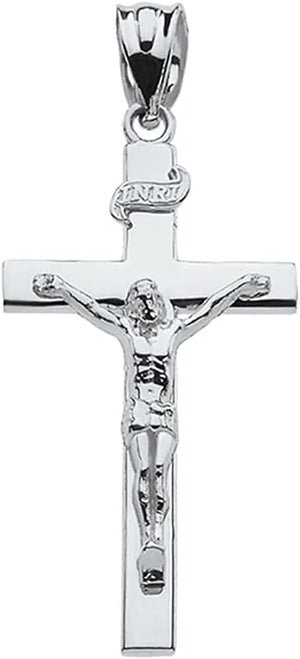 Sacred Symbolism: Embrace Faith Sterling Silver Cross Pendant - Choose Your Perfect Size (S-L)