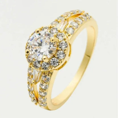 3-Color Natural 2.38CT White/Alexandrite/Sapphire Diamond 14K Yellow Gold Wedding Ring Size 6-10