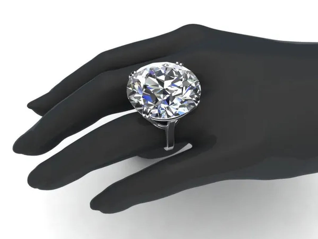 Natural White Sapphire Engagement Ring Size 6,7,8,9,10