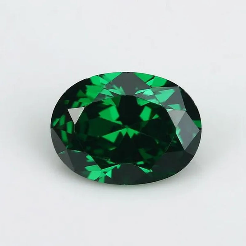 6.00 Cts Natural Gemstone Green Emerald 9x11mm Oval Cut Sri-Lanka VVS Gemstone