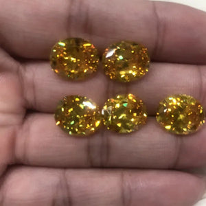 Natural Unheated AAAA 5.50 Cts AAAAA Gemstone Yellow Sapphire 9x11mm Oval Cut Gem Sri-Lanka VVS Loose Gemstone Jewelry