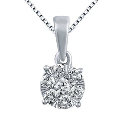 0.23 CT. T.W. Diamond Pendant in 14K Gold