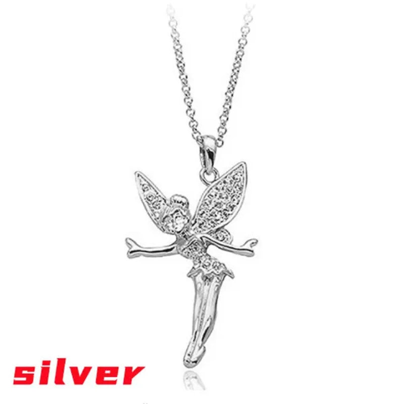 Exquisite Fashion Lovely Dancing Little Angel Pendant  Necklace Women's Zircon Exquisite Necklace Cartoon Jewelry Accessories Birthday Party Anniversary Gift