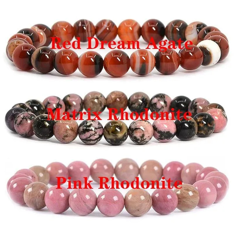 6Mm 8Mm Natural Stone Chakra Beaded Charm Bracelets Tiger Eye Amethyst Lapis Lazuli round Beads Bracelet Women Yoga Jewelry