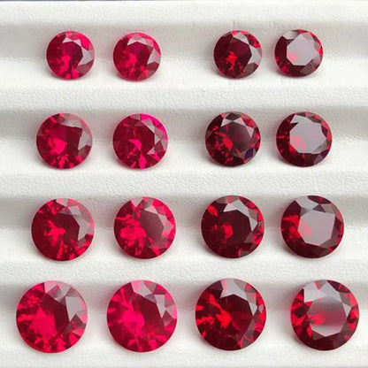 Large Ruby Unheated 10.50 Cts Natural Mined 11.0mm Sri-Lanka Garnet Ruby Pigeon Red Round Cut VVS Loose Gem