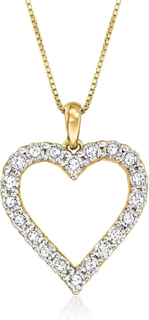 0.30 Ct. T.W. Diamond Heart Pendant Necklace