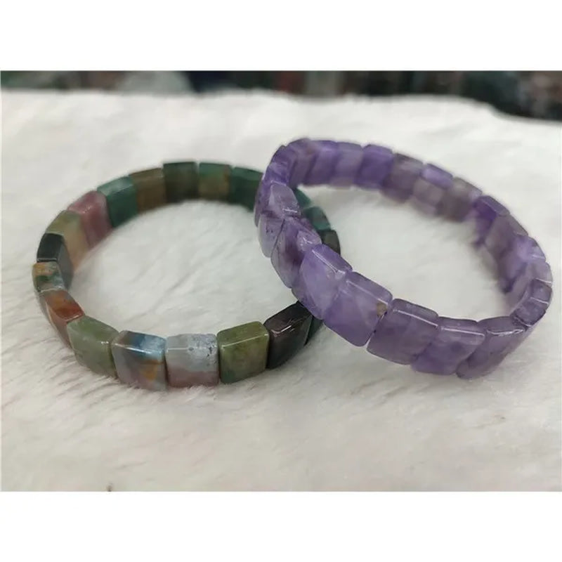 rainbow labradorite stone mookaite morganite quartz tiger eye flourite citrine beads bracelet natural gemstone bangle