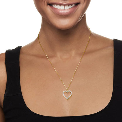 0.30 Ct. T.W. Diamond Heart Pendant Necklace