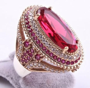 Fashion Accessories Women Fashion 925 Sterling Silver Ancient Ring Ruby Natural Gemstone High Jewelry Size 5-10