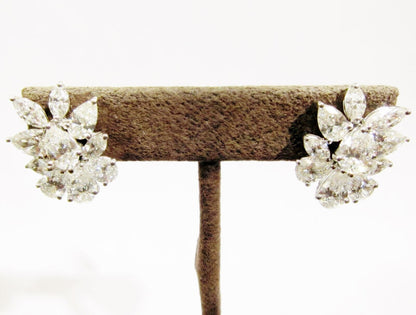 STYLISH DIAMOND TWELVE PEAR SHAPE EIGHT MARQUISE SHAPE DIAMOND HUGGIE DIAMOND