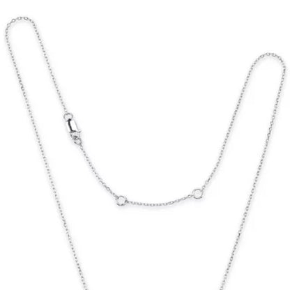 925 Sterling Silver Dancing Lab Created White Sapphire Pendant and Earring Set