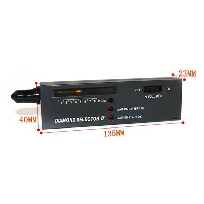 1PC Diamond Tester Gemstone Gem Selector Jewelry Watcher Tool LED Diamond Indicator Test Pen(Without Battery)