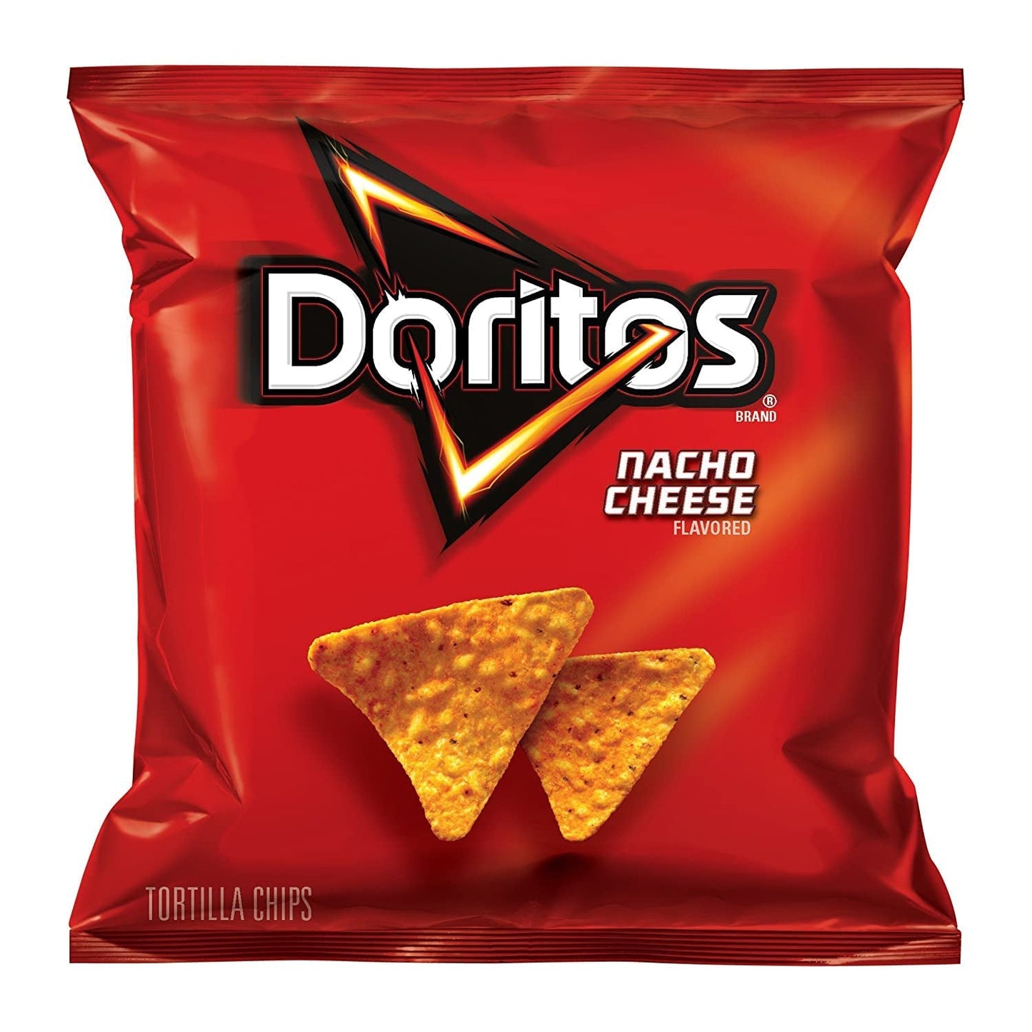 Flavored Tortilla Chips, Nacho Cheese, 1 Ounce (Pack of 104)