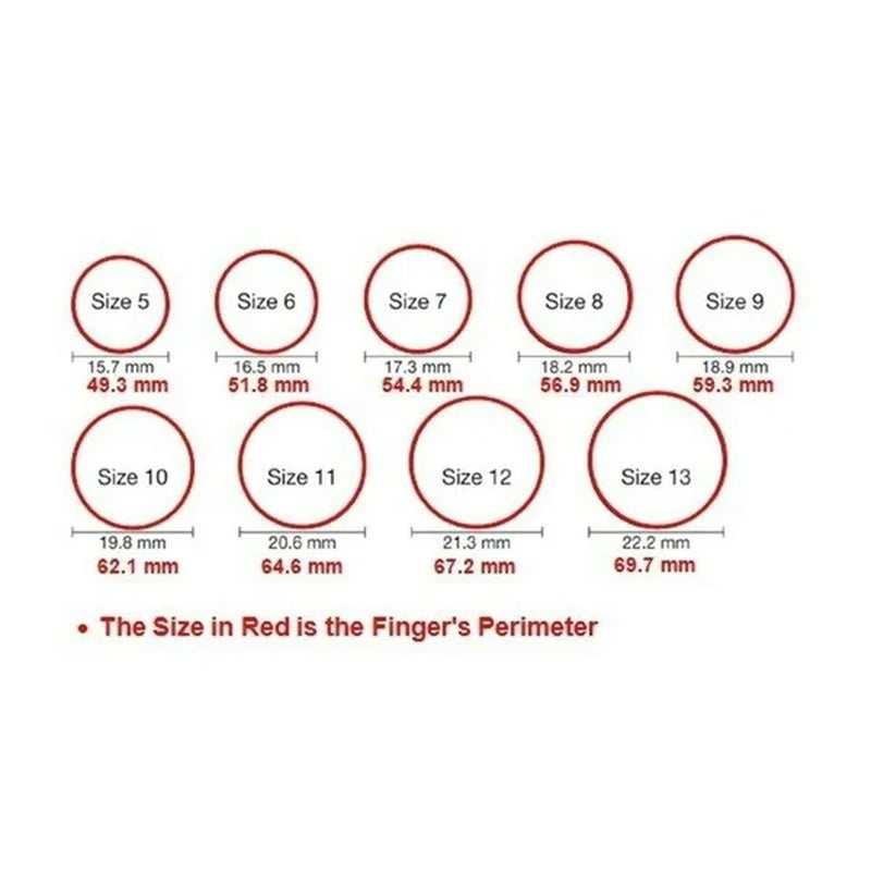 Popular Women Fashion Ring Elegant Personality Rainbow Natural White Zircon Jewelry Wedding Engagement Party Ring Size 5-11