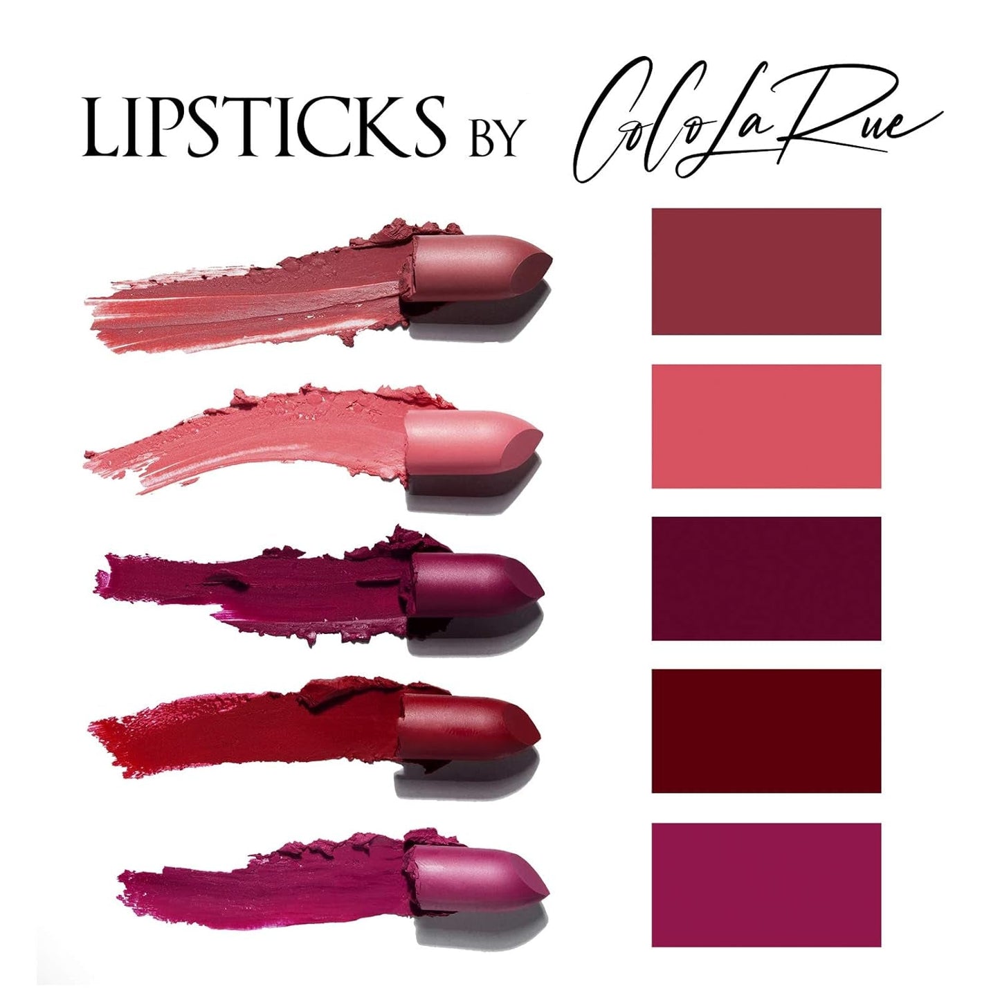 Coco La Rue Creamy Velvet Lipstick Lustrous Mauve Lipstick, High-Shine Plumping Lip Balm, Hydrating Lip Color (CLR-C 292 Mocha)