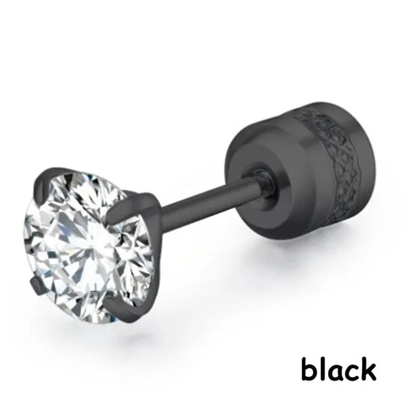 Titanium Steel Earrings for Men Stainless Steel Earrings for Women Men Earrings Diamond Earrings