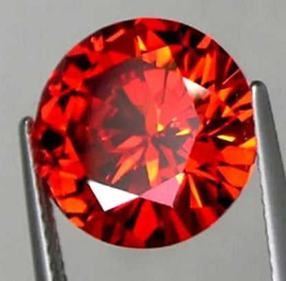 1 PCS Huge Cut 15.0mm Conical shape Ruby Red Garnet Diamonds Round Cut Loose Gemstones/YYC