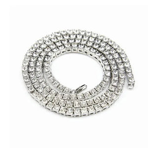 Men's Necklaces Alloy Crystal Rhinestone Diamond Chains Necklaces Hip Hop Rock Gift
