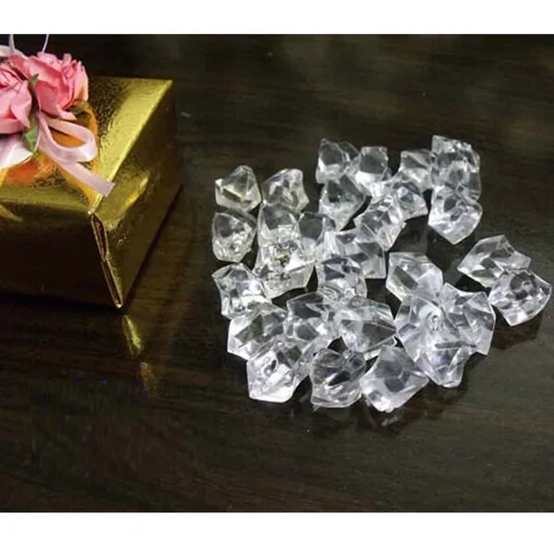 500Pcs Clear Mini Acrylic Ice Crystals Wedding Table Scatters Decorations Xmas