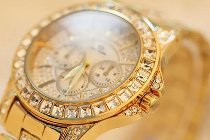 Fashion Women Watches Luxury Brand Watch Bracelet Quartz Diamond Rose Gold Ladies Wrist Watches for Women Wristwatch Montre Femme