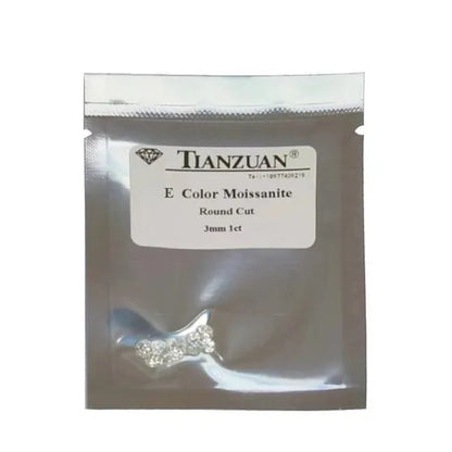 Loose Moissanite Stone Small Size 0.9Mm to 2.9Mm E Color White round Brilliant Cut Loose Beads