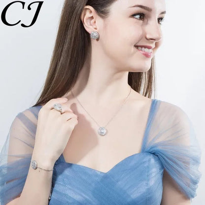 CANDICE Fashion Green round Charm Adjustable Slider Bracelet Bangle for Women White Gold Plated Cubic Zirconia Jewelry