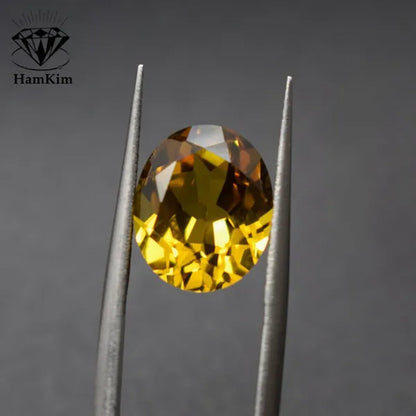 Natural Unheated AAAA 7.50 Cts AAAAA Gemstone Yellow Sapphire 10X12Mm Oval Cut Gem Sri-Lanka VVS Loose Gemstone Jewelry