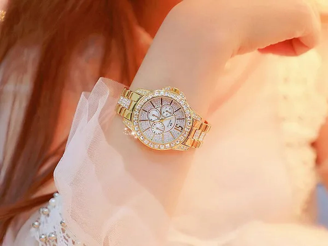 Fashion Women Watches Luxury Brand Watch Bracelet Quartz Diamond Rose Gold Ladies Wrist Watches for Women Wristwatch Montre Femme