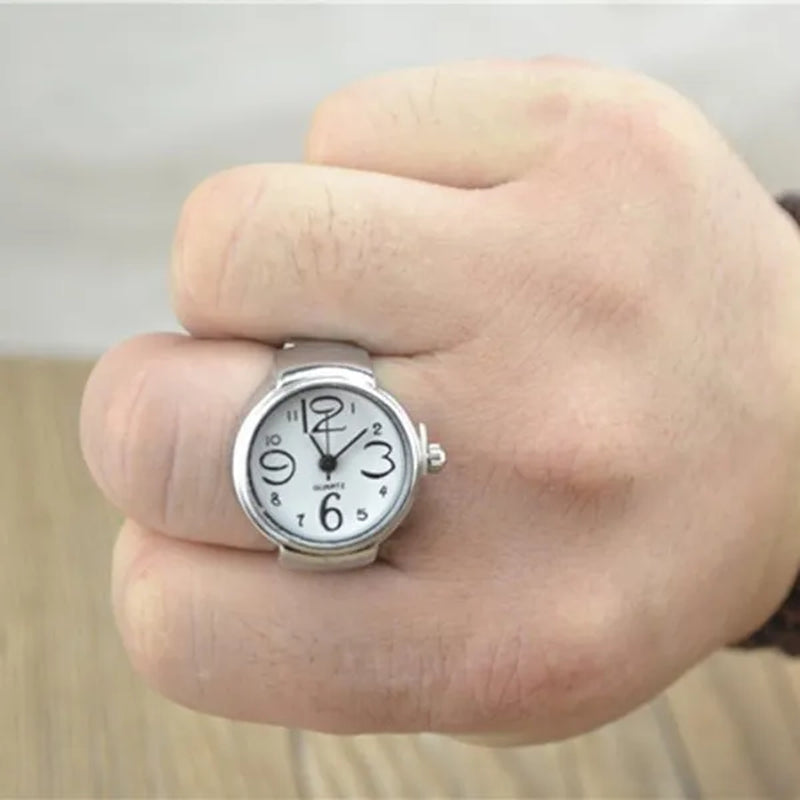 Dial Quartz Analog Watch Creative Steel Cool Elastic Quartz Finger Ring Watch Lady Dress Women watch Diamond Chimes Diamond *A
