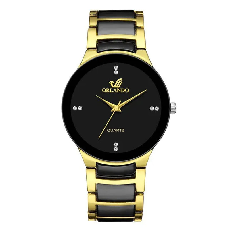 High Quality Men Stainless Steel Quartz Watch Relogio Masculino Male Fashion Casual Business Wristwatch Clock