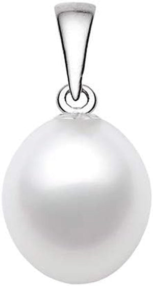 Drop Shaped White South Sea Cultured Pearl Pendant for Women AA+ Quality Sterling Silver
