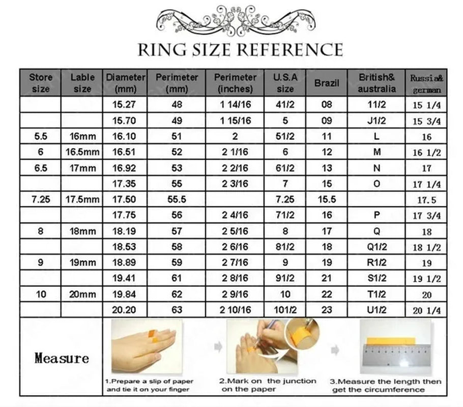Luxury Womens Ring White Sapphire Wedding Band Engagement Diamond Ring Fine Jewelry Christmas Gift Size:6 7 8 9 10 ( 11 Colors ）